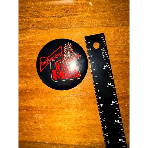 Vintage Rolling Stones Voodoo Lounge Budweiser Lapel/Hat Button - Picture 5 of 5